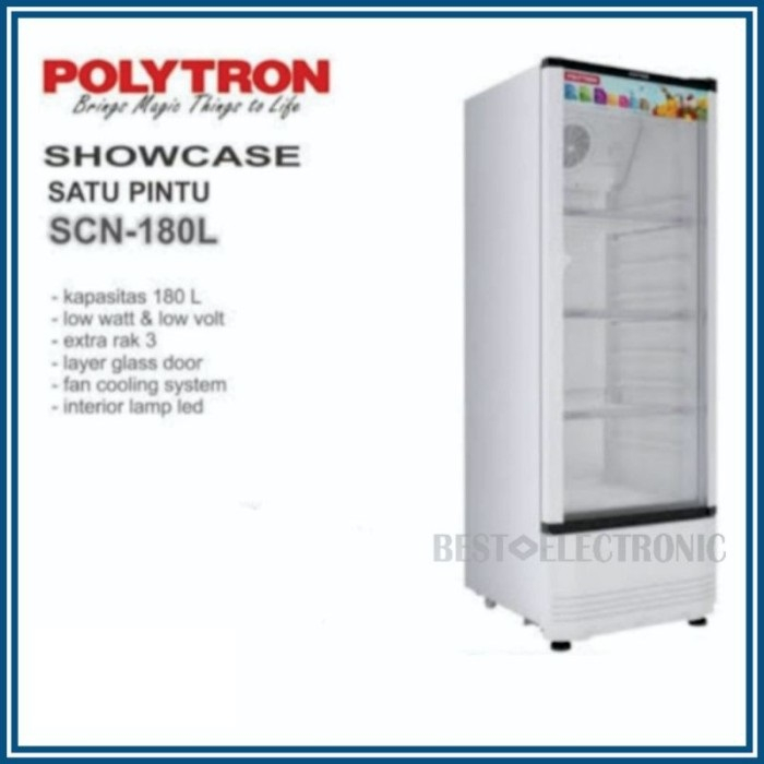 SHOWCASE POLYTRON KACA SCN 180 SCN180 SCN-180 - 200 LITER