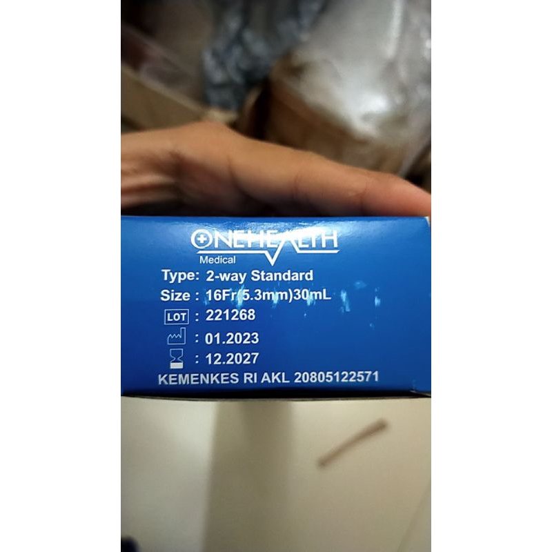 Folley Catheter/urin Catheter 2 Way OneHealth Original sz 16, 18 ED 2027