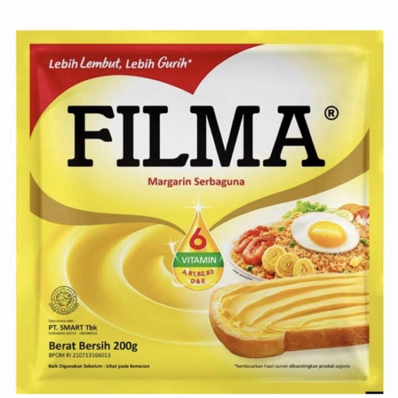 

FILMA MARGARIN SERBAGUNA 200gr MENTEGA MARGARINE