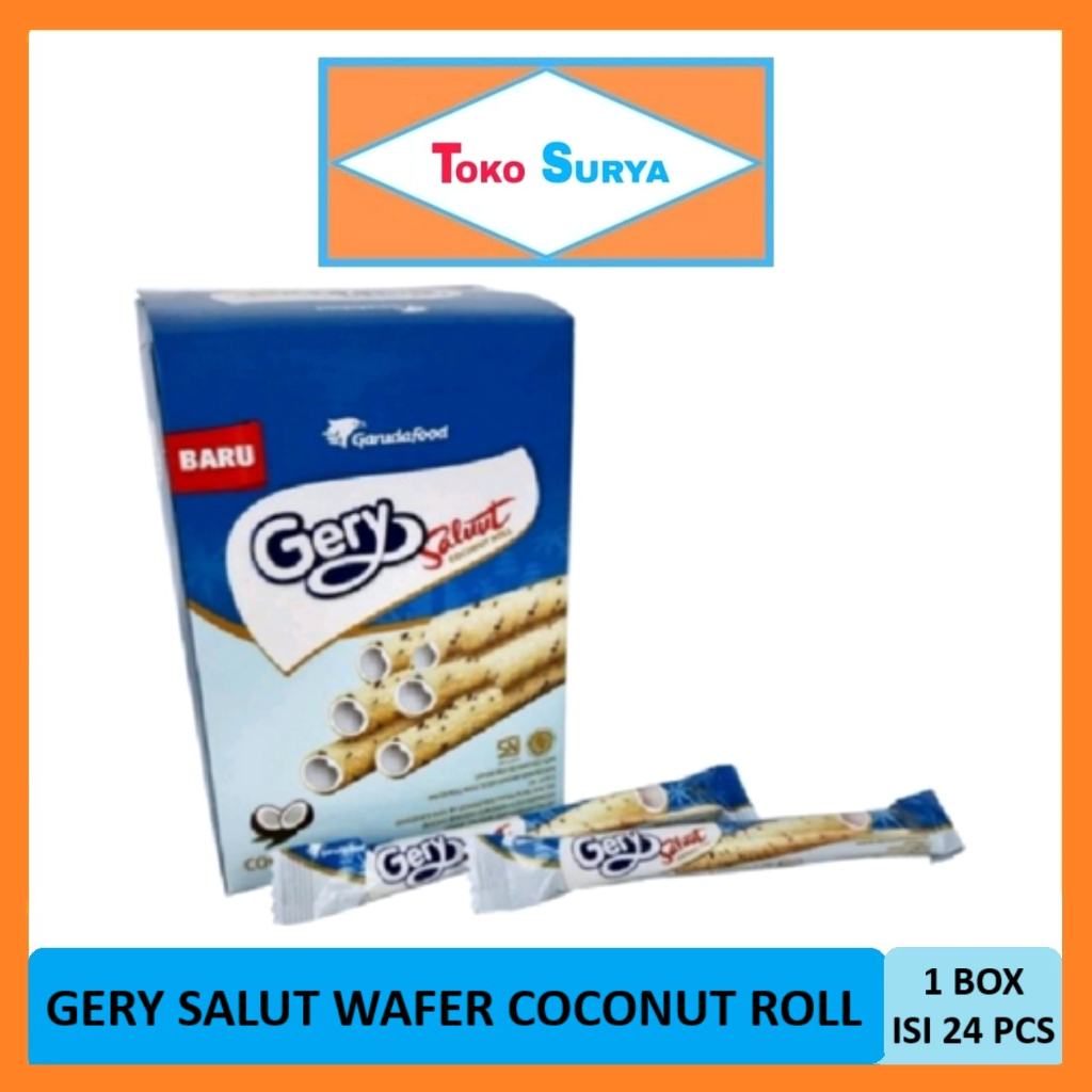 

Gery Saluut Wafer Coconut Roll 24 x 7 Gr