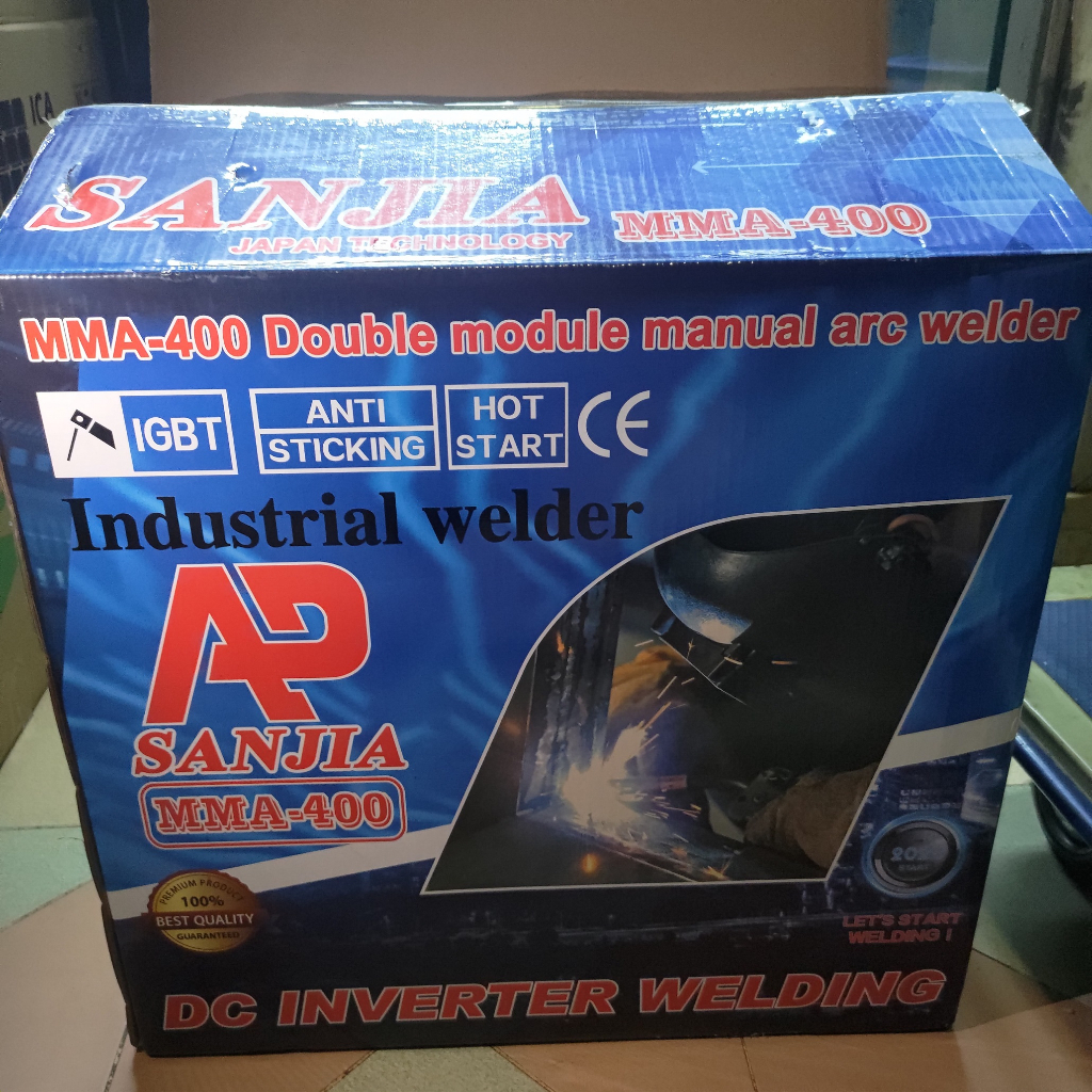 MESIN LAS SANJIA MMA-400 IGBT WELDING WELDER INVERTER DC Double Module