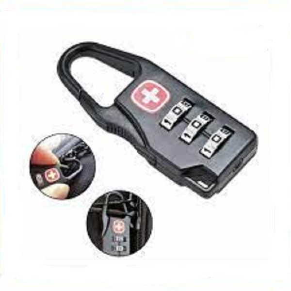 Gembok Kunci Koper padlock Travel Bag gear army keychain