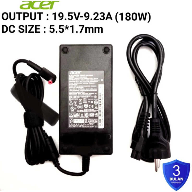 Adaptor acer 19.5 v 9.23a ADP-180MB K 180watt 5.5 x1.7mm KP.18001.002