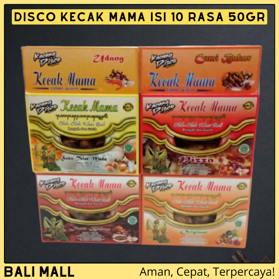 

Kacang Disco Kecak Mama Paket Isi 10box Oleh Oleh Khas Bali