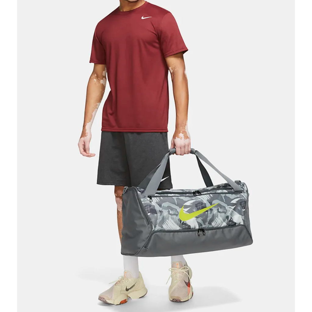 Nike Brasilia Printed Duffel Bag Medium 60L DR6111-068 Tas Original
