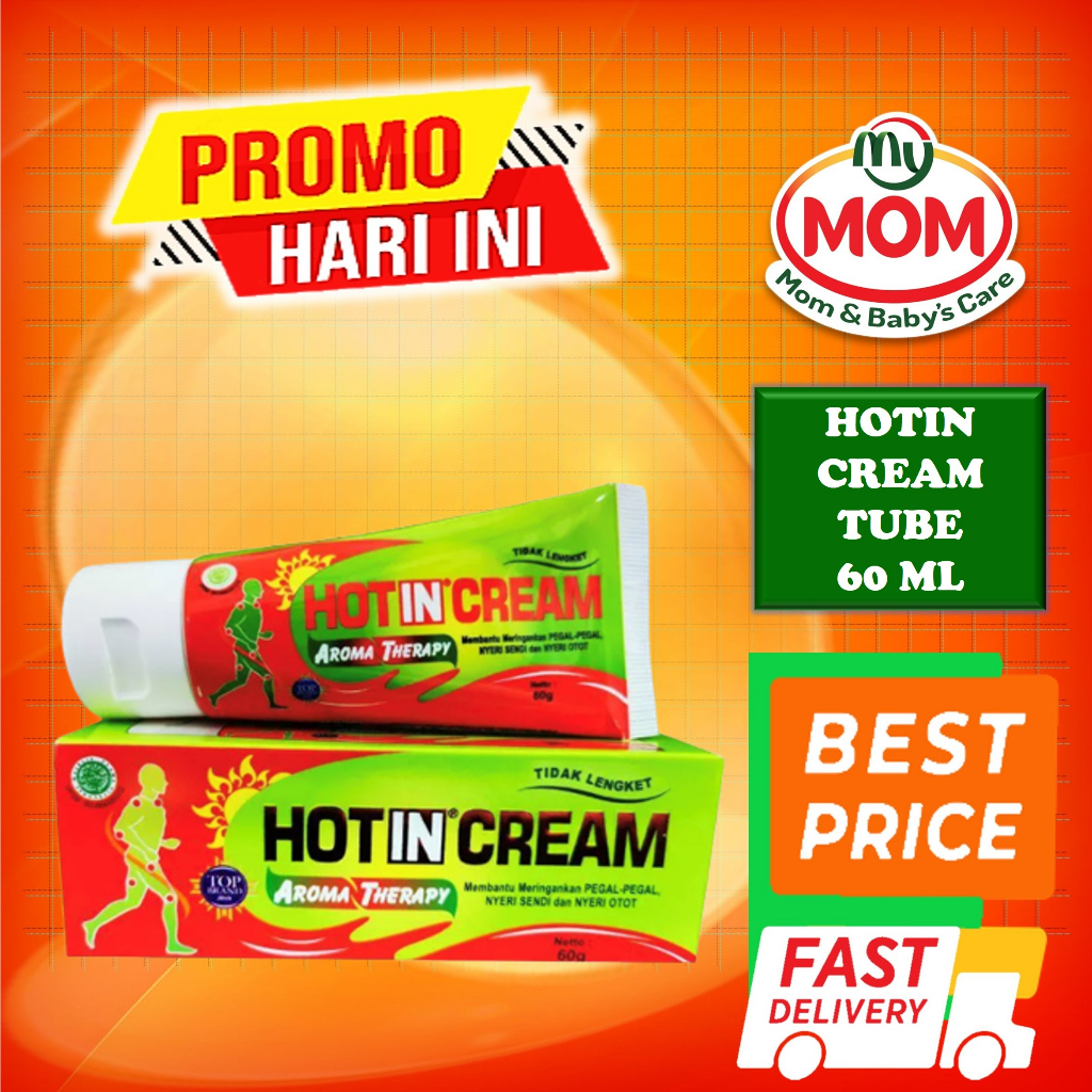 [BPOM] Hotin Cream TUBE 60ml / Hot in Krim Pegal Nyeri Otot 60 ml / MY MOM