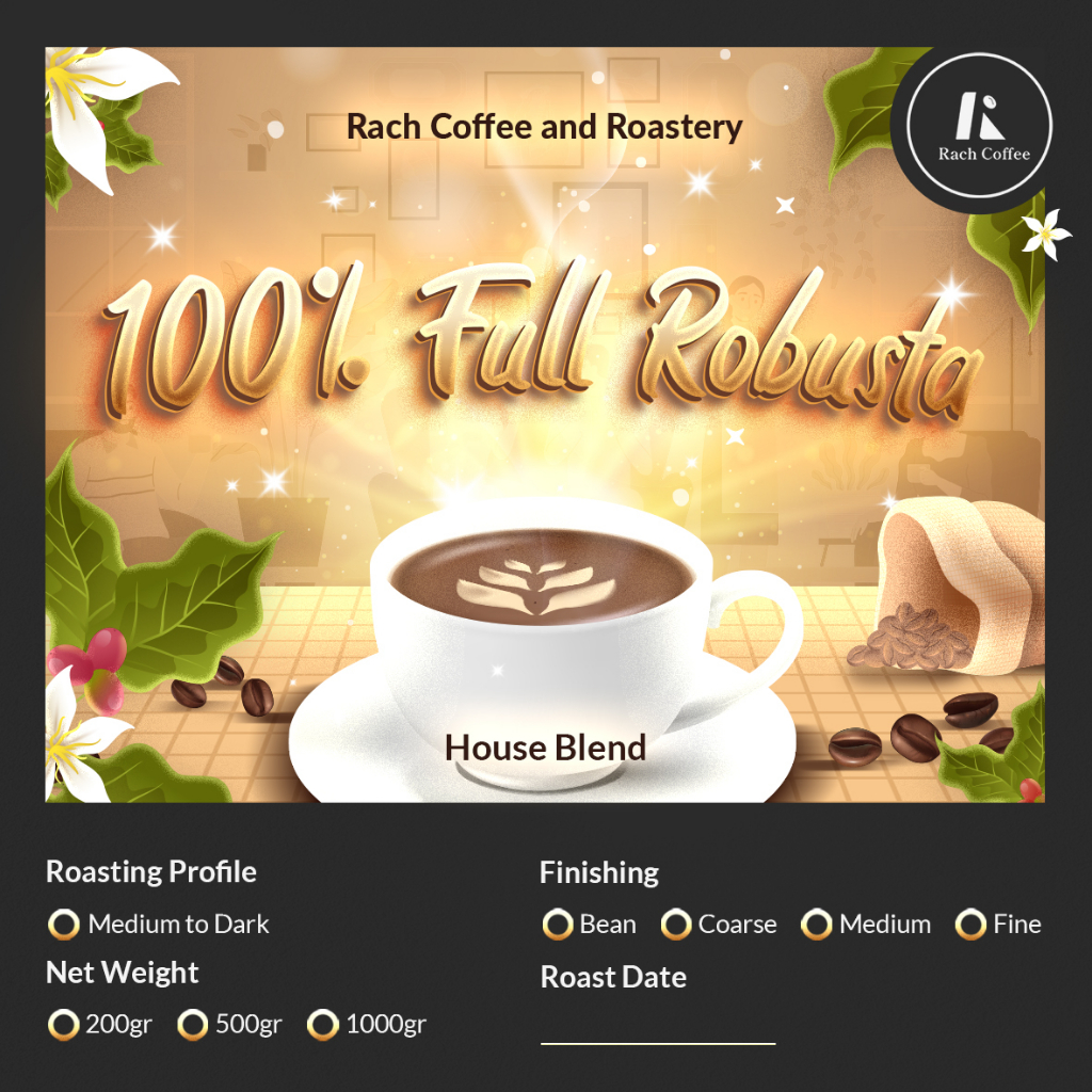 

Kopi Susu Blend 1kg Robusta 100% - Roasted