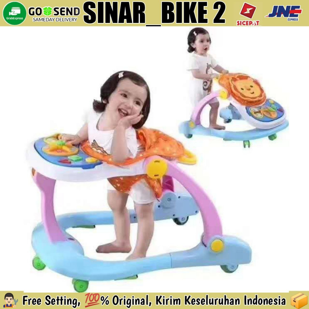 Baby Walker SPACEBABY Sb-709 2 In 1 Ada Musik Dan Mainan