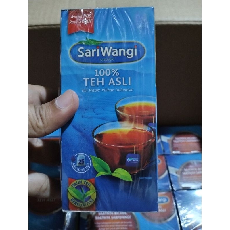 

teh sariwangi kotak celup isi 25 saset/kantong