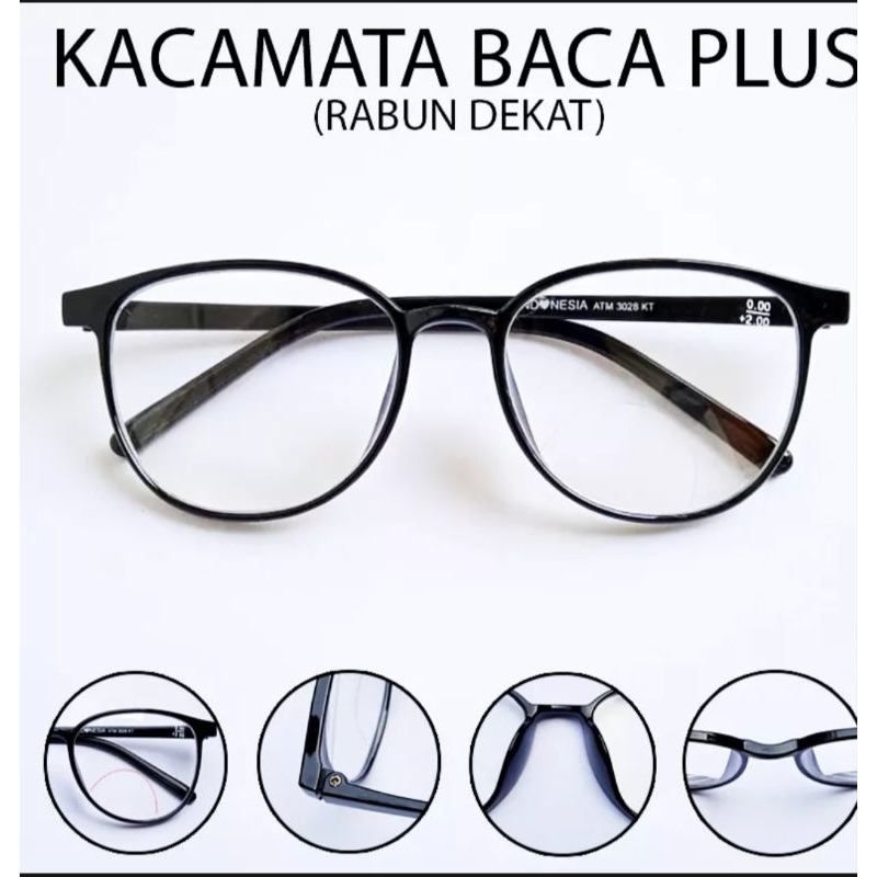COD Kacamata Baca 2 fungsi baca dan jalan lensa otomatis fokus kacamata plus jauh dekat