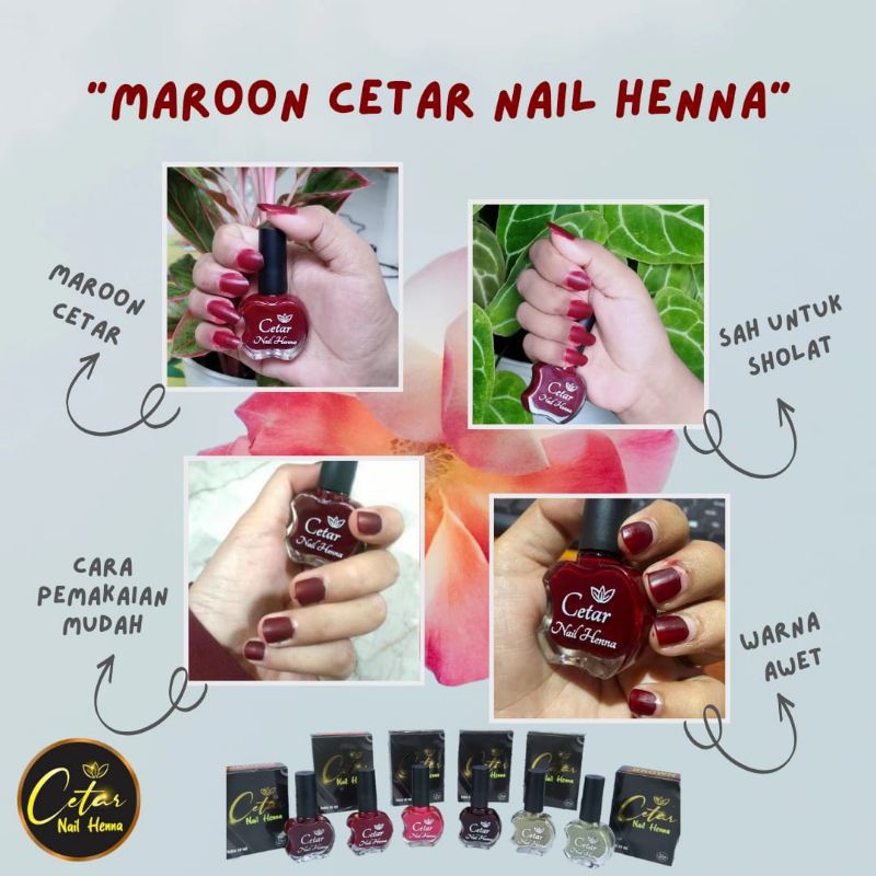 kutek henna cetar kutek muslimah halal sah sholat serum kuku
