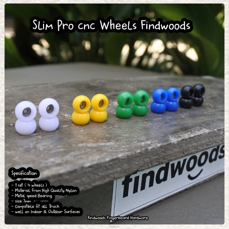 Wheels Pro Fingerboard Findwoods Slim Shape