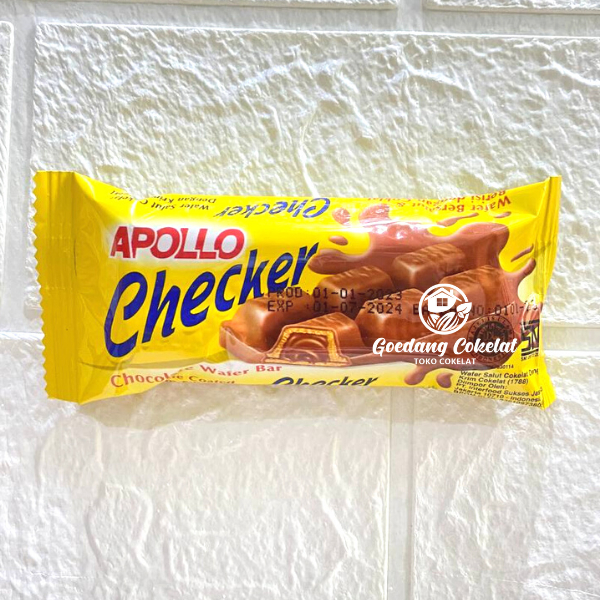 Apollo Checker Chocolate Wafer Bar Kemasan Eceran / Satuan 18g