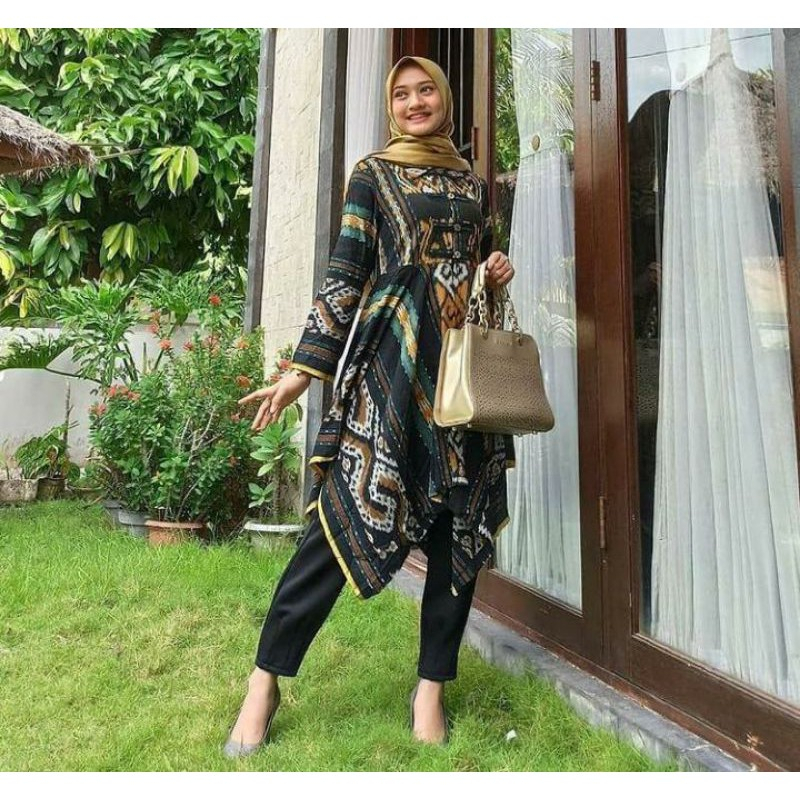 tunik tenun troso jepara standar hingga jumbo