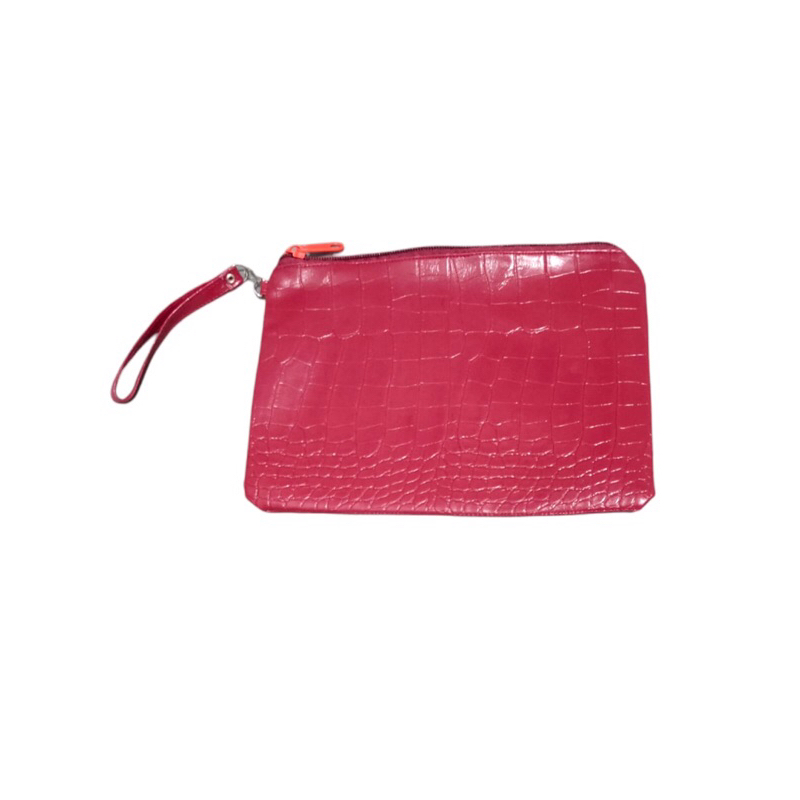 Dompet Pouch Clutch souvenir PEONY motif Kulit croco