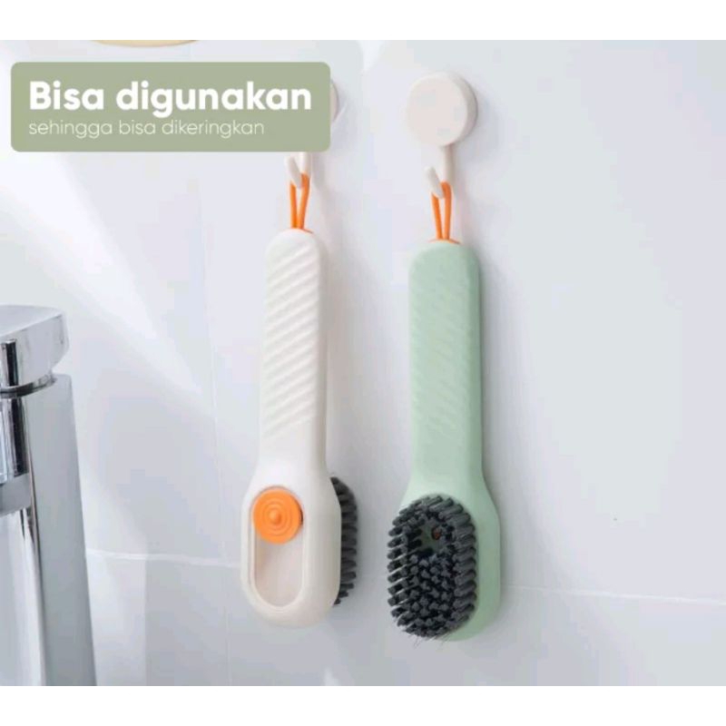SIKAT PEMBERSIH SERBAGUNA - Alat Cuci Piring Sepatu Dispenser Sabun Multifungsi
