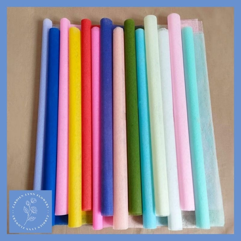 Wrapping Paper Tissue Non Woven Flower Kertas Buket Dekorasi Hiasan Buket