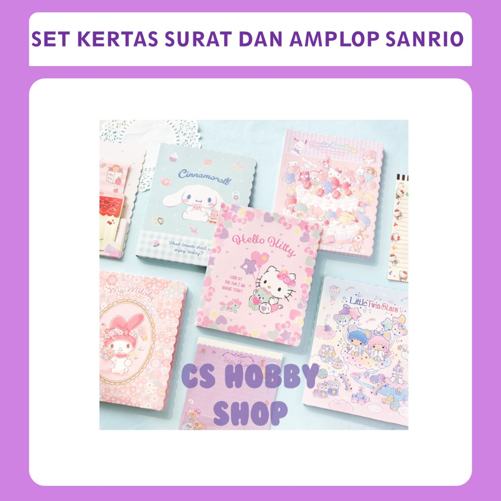 

Set Kertas Surat dan Amplop Sanrio