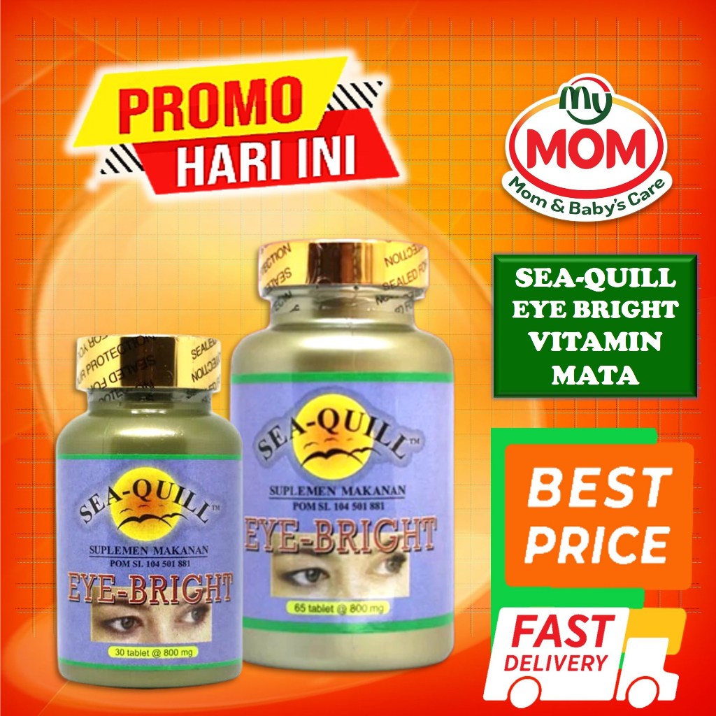 [BPOM] Sea-Quill Eye Bright Isi 65 Tablet / Sea Quill / Seaquill / Vitamin Mata / MY MOM