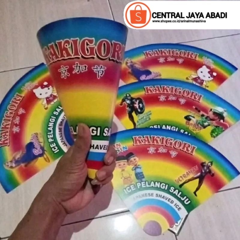 

100 LEMBAR KERTAS ES SALJU VIRAL | BUNGKUS KERTAS ES PELANGI PRODUK TERBARU | KEMASAN ES KAKIGORI BAHAN IVORY PUTIH HIGH QUALITY | CONTONG ES SERUT | ARINA SHIVA GROUP 47