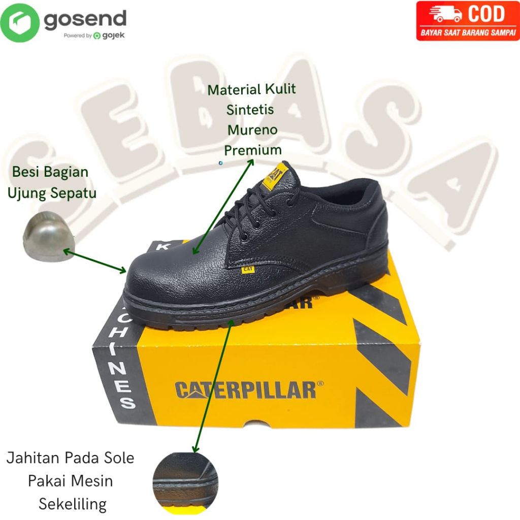 sepatu safety cat tali sepatu safety king sepatu kerja