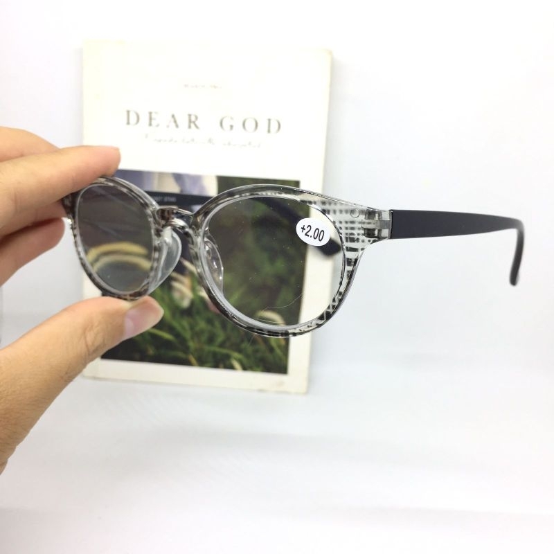 ES090 Kacamata Baca (plus) +1.00 sd +3.00 Kacamata Baca Oval Cowok Cewek