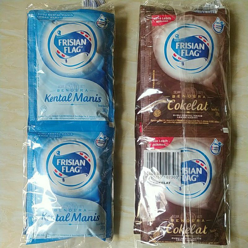 

Frisian flag kental manis 38g, 1rtg isi 6sachet