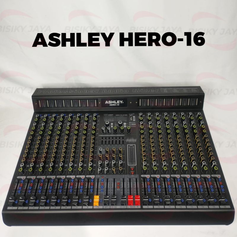 Mixer Audio 16 channel Ashley Hero-16 Original Ashley Hero16 Mixer 16 Channel Hero Ashley Hero-16 Or