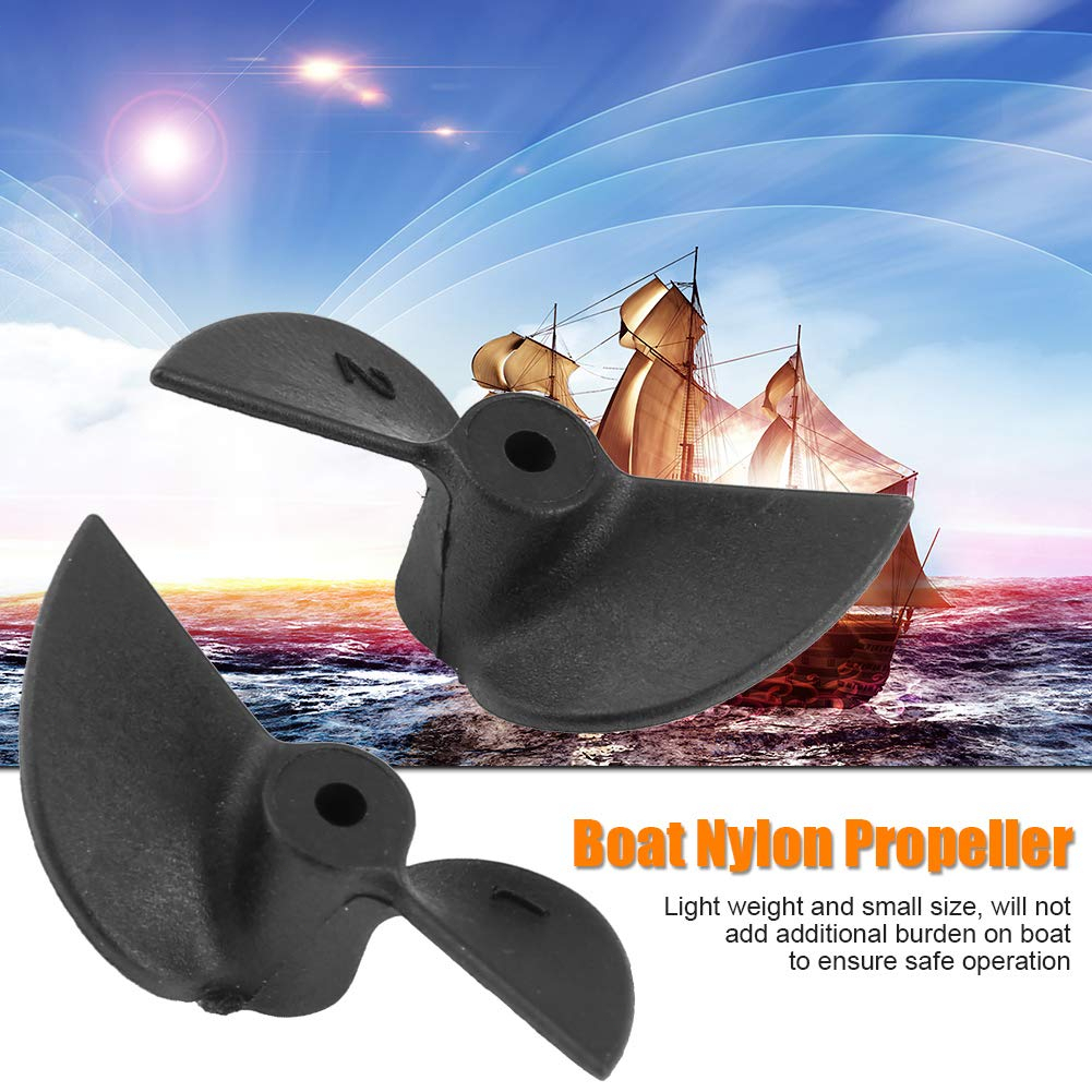 RC Boat Nylon Propeller 2 Blades 30mm Diameter 2.0mm Shaft Nylon ABS Super Strong