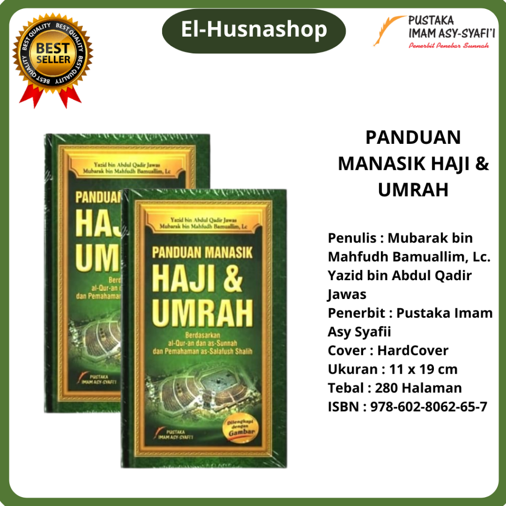 Buku Panduan Manasik Haji Dan Umrah Ustadz Yazid ustadz Mubarak Pustaka Imam Asy Syafii Buku Manasik