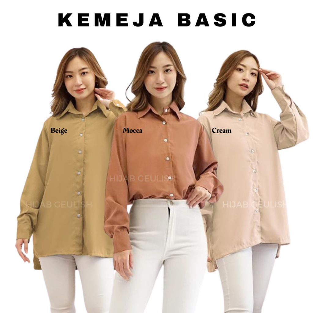 KEMEJA POLOS  / KEMEJA BASIC TERMURAH