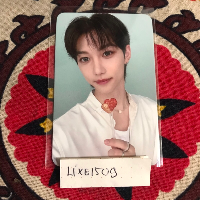 photocard felix benefit stray kids maxident han jisung pc skz bangchan lee know changbin hyunjin han