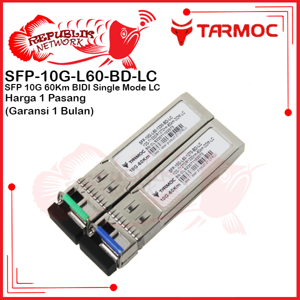 Tarmoc SFP-10G-L60-BD-LC | SFP+ 10G BiDi 60KM SM LC | SFP+ 10G 60KM LC