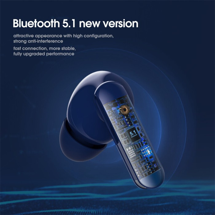 Onikuma T38 True Wireless Gaming Earbuds - Blue