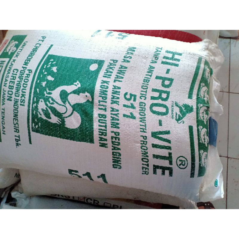 PUR AYAM 511 HI-PRO-VITE 1 SAK ISI 50KG