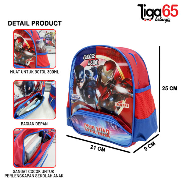 365 Backpack / Tas Punggung / Tas Anak / Karakter / Bag Ransel 10&quot; 2101