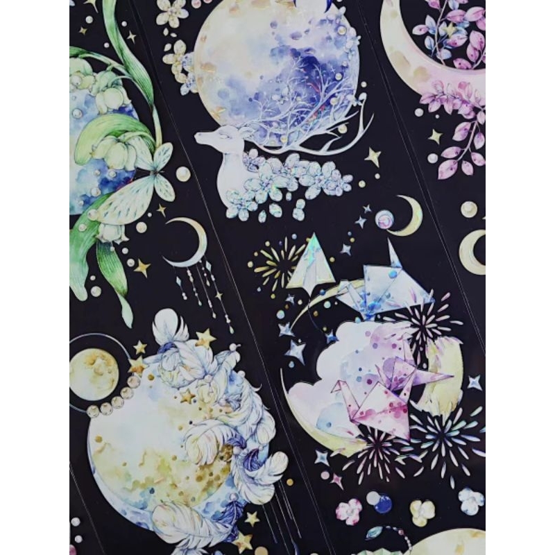 

Antiqe Moon Crystal Shiny pet tape