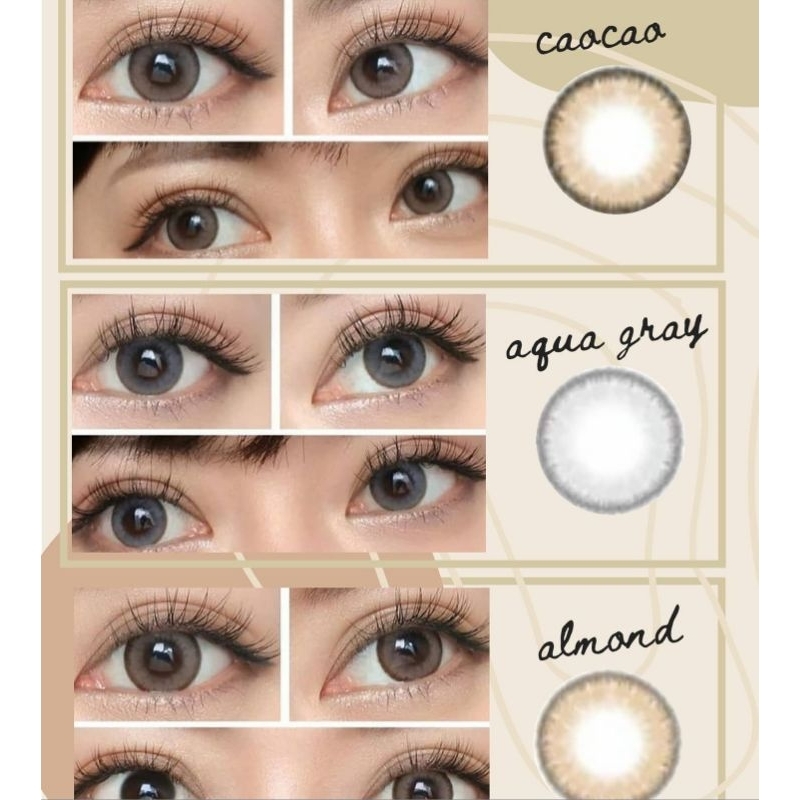 SOFTLENS EOS LUNA NATURAL CHAI BROWN NORMAL MINUS (s.d -10.00) Original Made In Korea