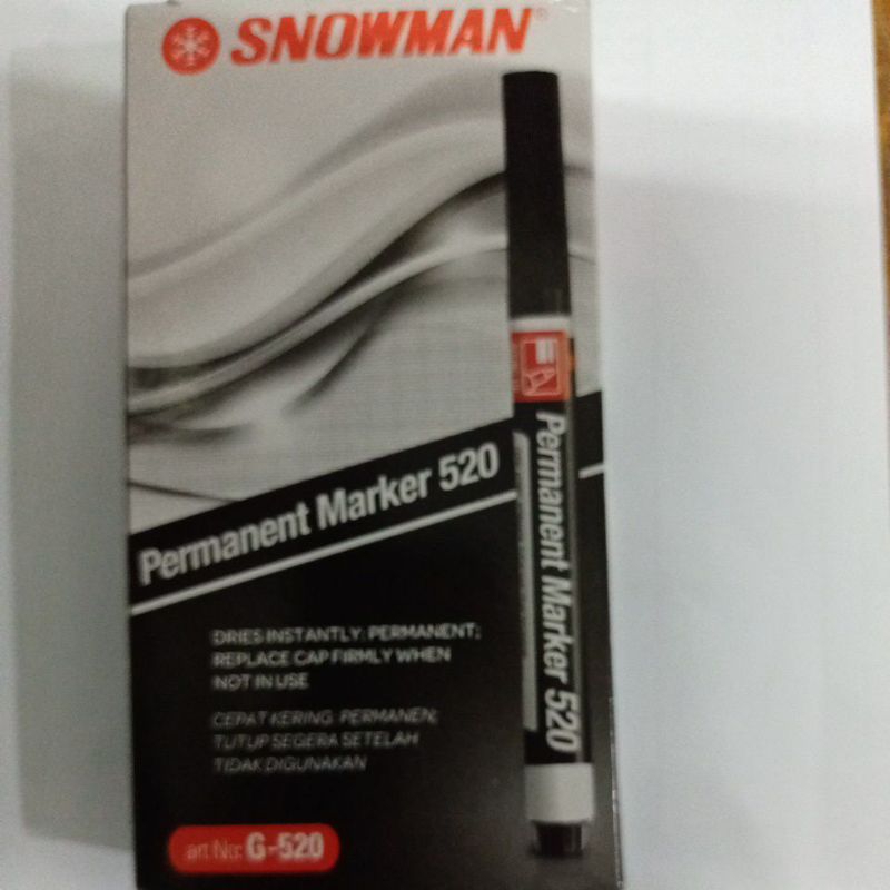 

spidol permanent G-520 snowman