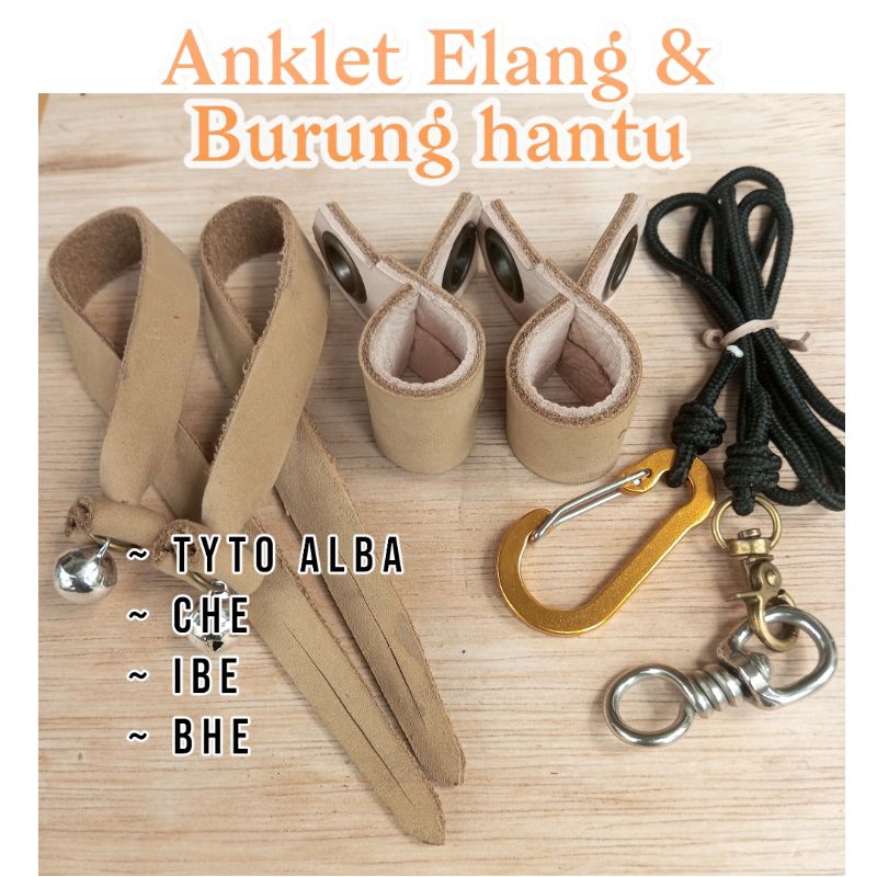 Angklet /anklet burung hantu tyto alba / Elang CHE / IBE / BHE