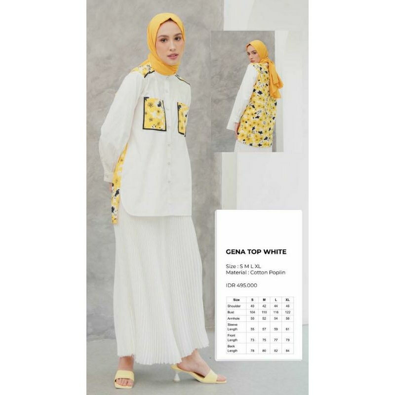 Aleza Gena Top White