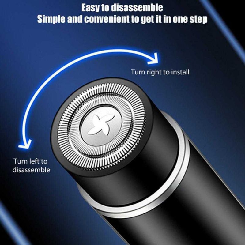 Alat Cukur Kumis dan Jenggot Elektrik Mini Portabel Trimmer Shaver