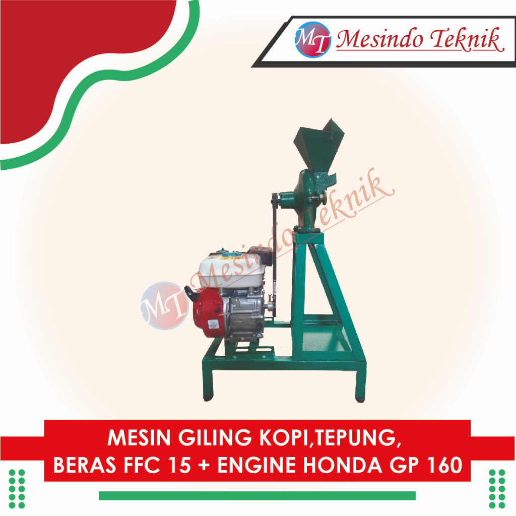 MESIN GILING KOPI,TEPUNG,  BERAS FFC 15 + ENGINE HONDA GP 160