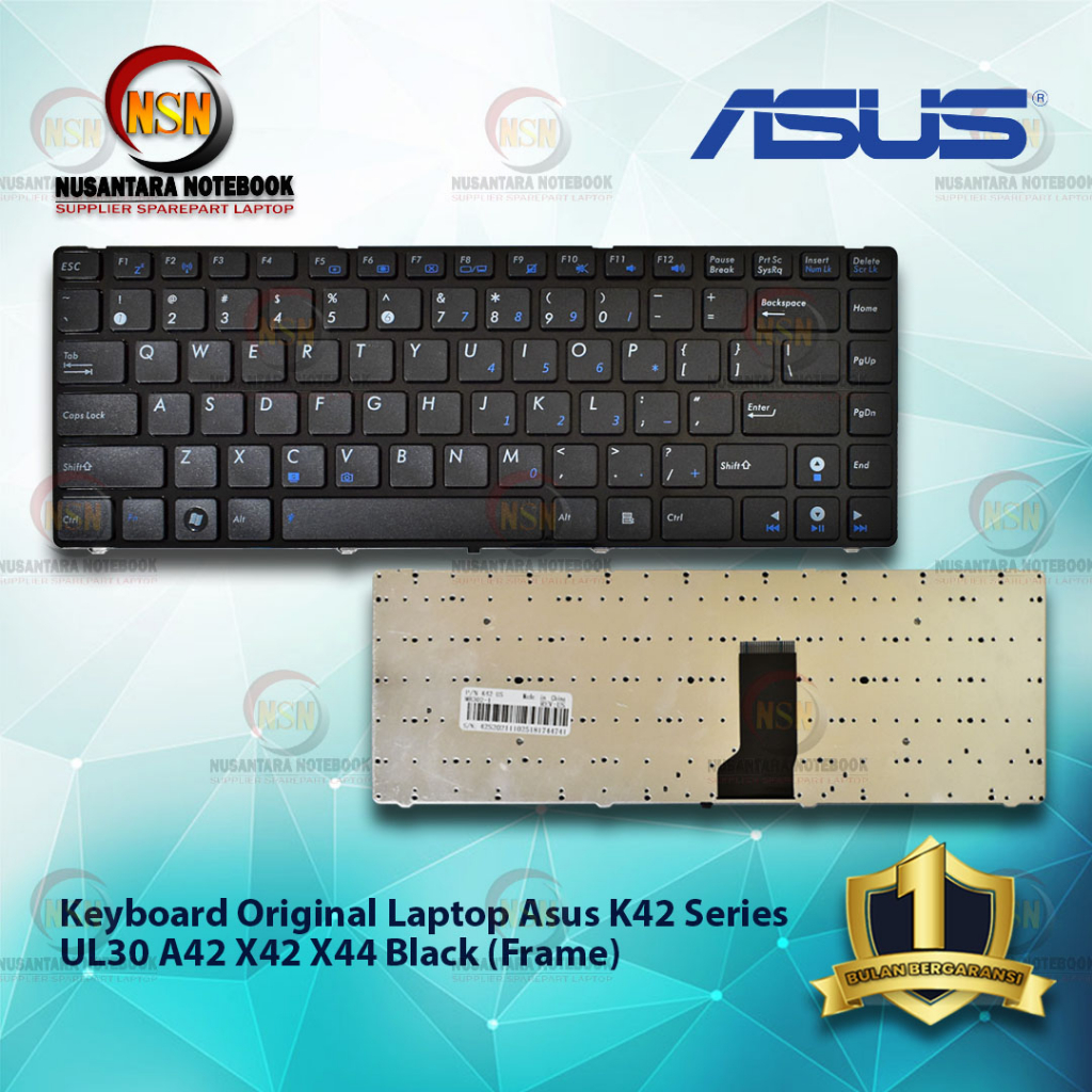 Keyboard Original Laptop Asus K42 With Frame for Laptop UL30 A42 X42 X44 Frame Black