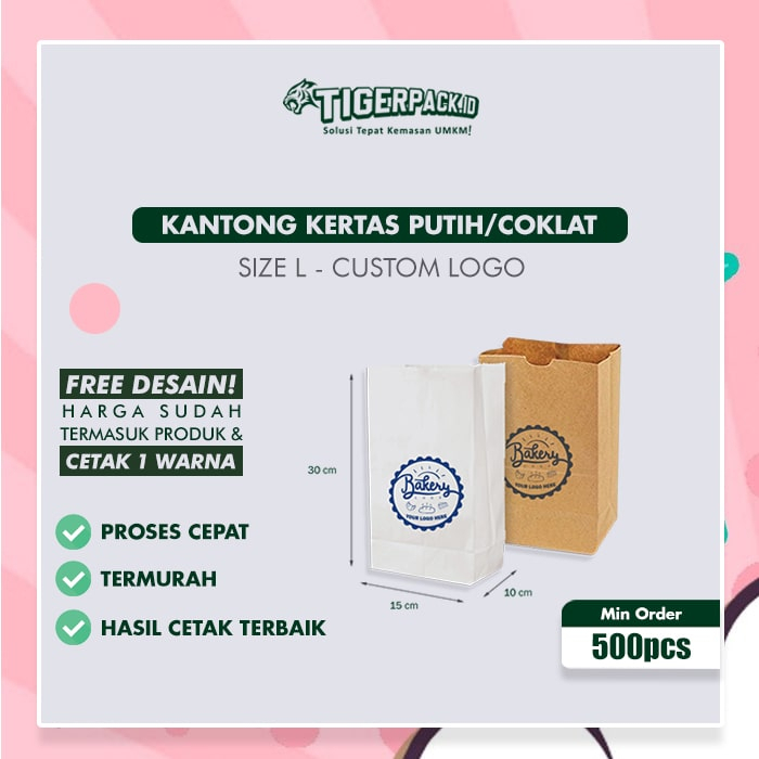 

Paperbag Food / Paperbag SOS size L - CUSTOM