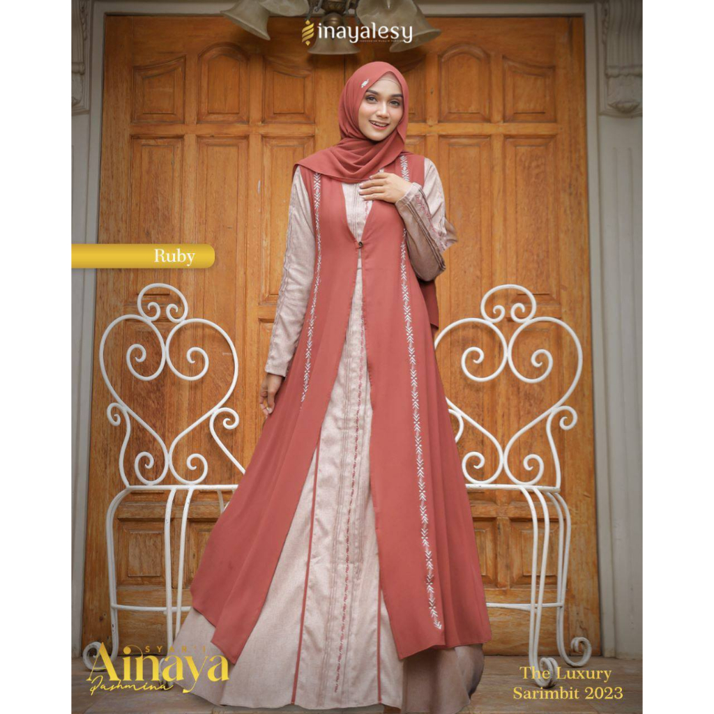 GAMIS AINAYA BY INAYALESY SIZE XXL / GAMIS INAYA TERBARU 2023