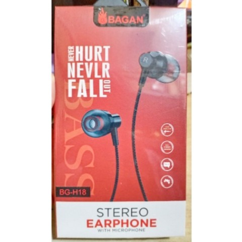 Headset Handsfree Bagan BG-H18 Earphone BG H18 BG H 18