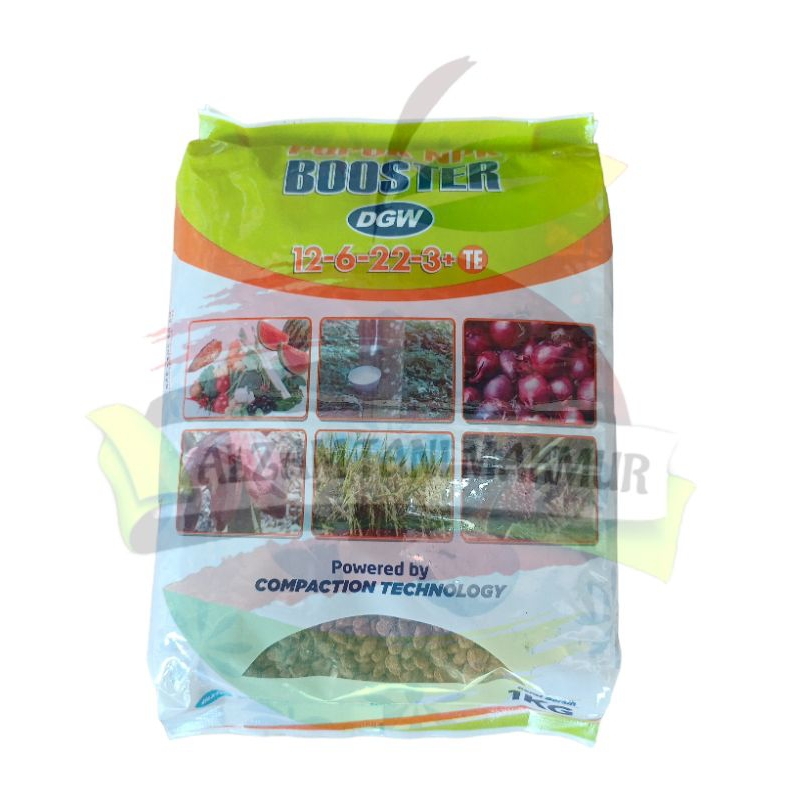 Pupuk NPK BOOSTER DGW 12 6 22 3 +TE isi 1 KG DGW