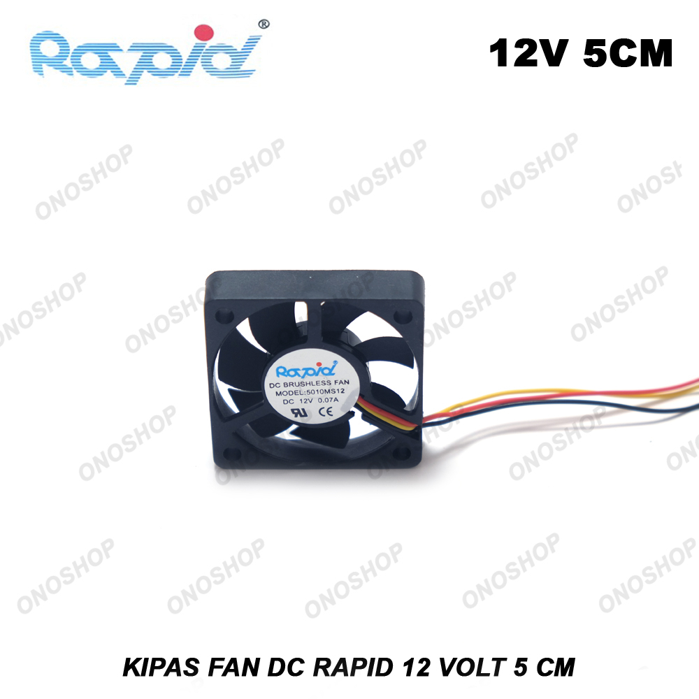 Fan DC 12 Volt 5 cm Rapid