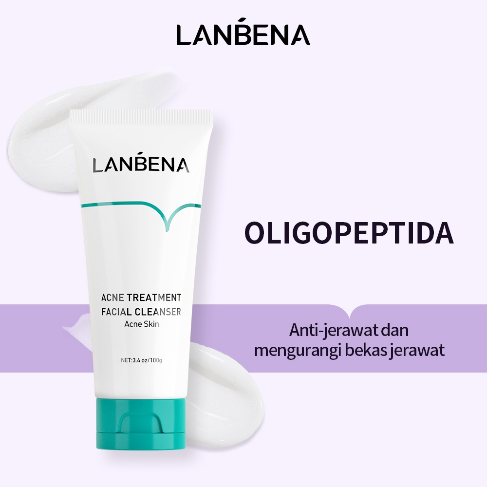 ✨ AKU MURAH ✨ LANBENA Acne Facial Cleanser / Wajah Berjerawat 100 gr